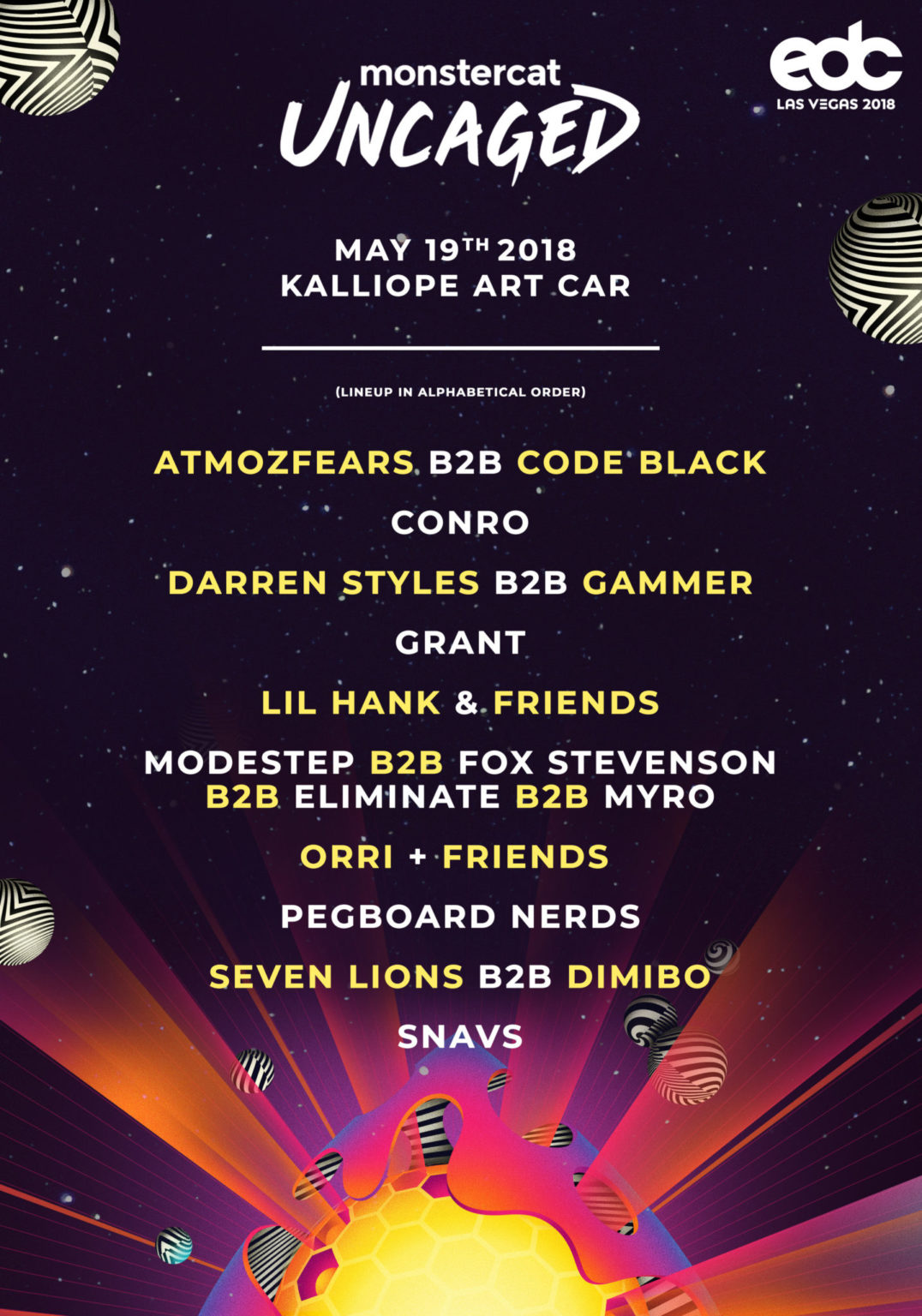 Monstercat Reveals 2018 EDC Art Car Lineup - EDM Chicago