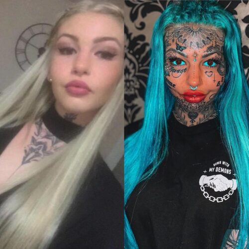 Amber Luke Has a New Bizarre Face Tattoo - EDM Chicago